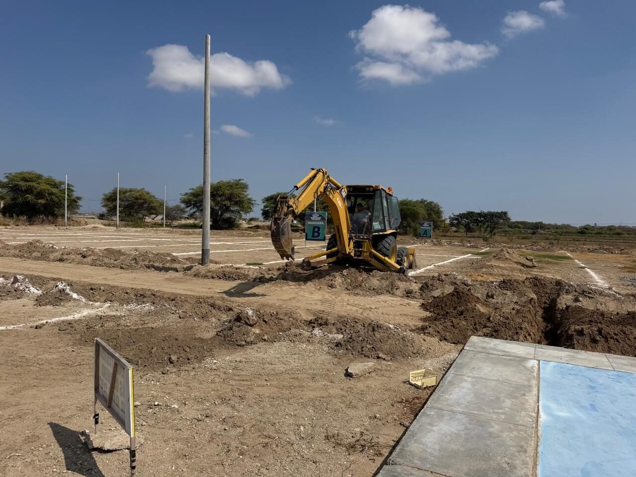 Avance de obra de Los Paredones de Lambayeque